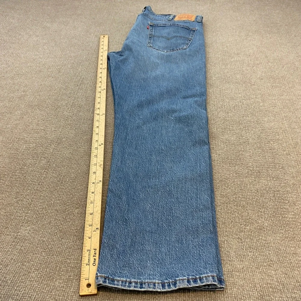 Levis 505 Regular Fit Jeans Mens 40x30 Medium Wash Blue Straight Leg 00505-2100